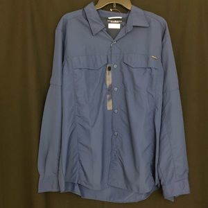 Columbia PFG Men’s Blue Large Long Sleeve New $50